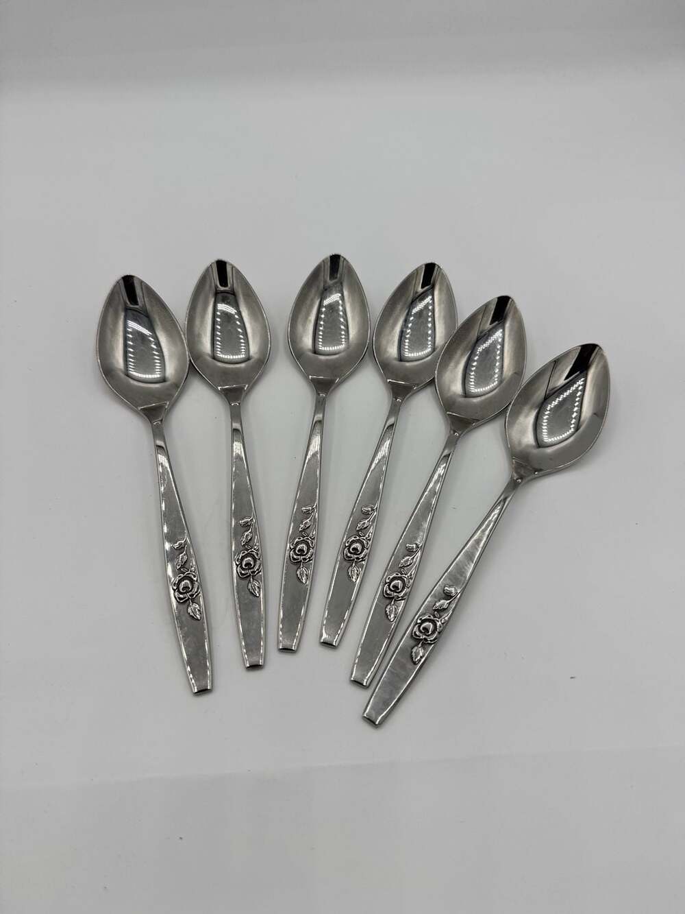 Oneida Our Rose Stainless Steel Tea Spoons Set of 6
